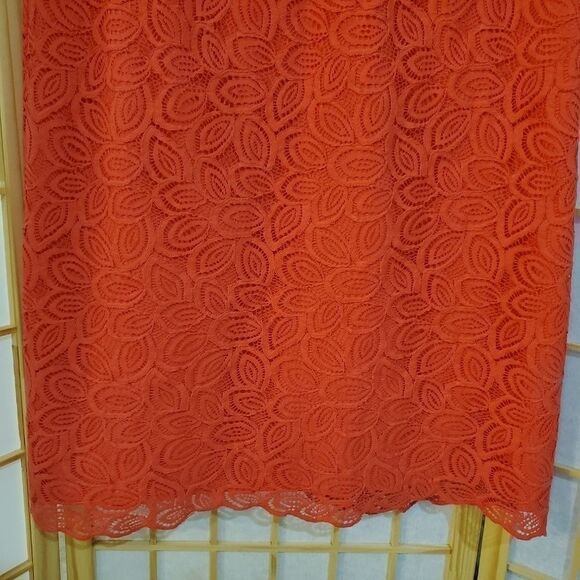 Ann Taylor Lace Ruffle Sleeve Dress Sz 10 - Picture 3 of 8